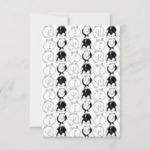 Carte De Remerciements Motif Hamster Butts