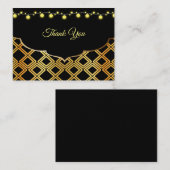 Carte de remerciements Motif islamique (Devant / Derrière)