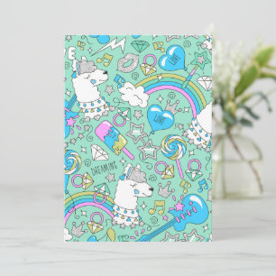 Carte De Remerciements motif lama 2