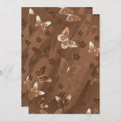 Carte De Remerciements Motif papillon 15 (Devant / Derrière)