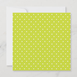 Carte De Remerciements Motif sans couture à pois lime vifs