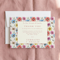 Motif sans couture de fleurs sauvages vibrantes po