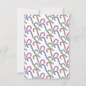 Carte De Remerciements Motif Sucre de canne parties scintillant (Dos)