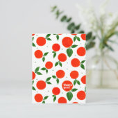 Carte de remerciements motif Tangerine (Debout devant)