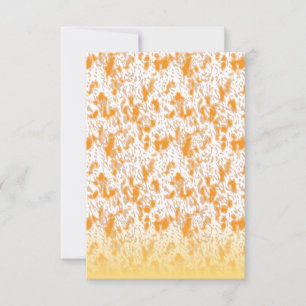 Carte De Remerciements Motif textile avec orange et gol vibrants