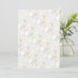 Carte De Remerciements Motif Triangles 3