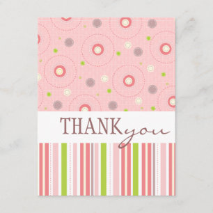 Carte De Remerciements Motifs de l'Merci d'Baby shower de Fun Twin Girl