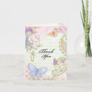 Carte De Remerciements Mots de Remerciement - Wings of Love Collection de