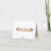 Carte de remerciements Mountain Pass (Dos)