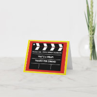 Carte de remerciements Movie Star
