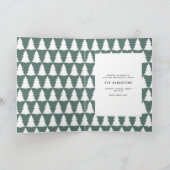 Carte De Remerciements Moyenne moderne vert Noël multi photo (Intérieur)