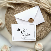 Mr & Mrs Scripty Black & White