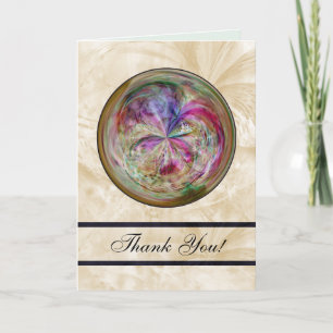 Carte De Remerciements Multicolor bulle Abstraite Mandala