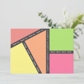 Carte de remerciements multilangue (Debout devant)