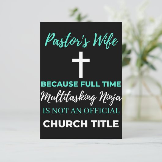 Carte De Remerciements Multitasking (Debout devant)