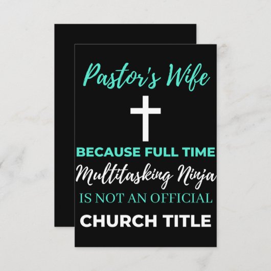 Carte De Remerciements Multitasking (Devant / Derrière)