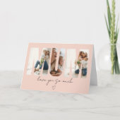 Carte De Remerciements MUM Photo Collage Card – Custom Message (Devant)