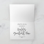 Carte De Remerciements Mum typographie élégant moderne minima multi photo (Intérieur)