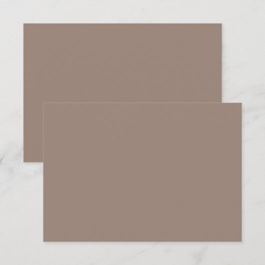 Carte De Remerciements mur marron avec (Devant / Derrière)
