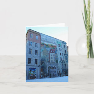 Carte De Remerciements Mural à Old Québec, Québec, Canada