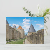 Carte De Remerciements Murs médiévaux de Carcassonne (Debout devant)