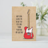 Carte De Remerciements Music Art Nothing Gives Me A Better (Debout devant)