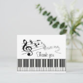 Carte De Remerciements Musique (Debout devant)