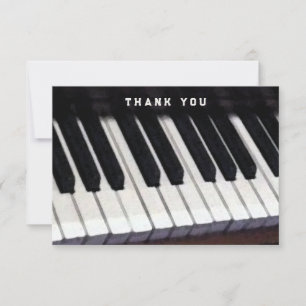 Carte De Remerciements Musique piano Thème