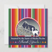 Carte De Remerciements Mystical Machu Picchu Peru Inspired Travel Design (Devant)
