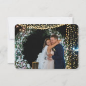 Carte De Remerciements Mystical Red Gold Star Moon Stars Mariage photo (Dos)