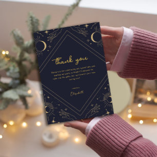 Carte de remerciements mystique mystique d'horosco