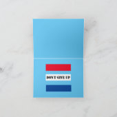 Carte De Remerciements N'abandonne pas (Intérieur)