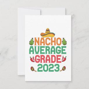 Carte De Remerciements Nacho Cadeau moyen de fin d'études 2023