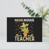 Carte De Remerciements Nacho Enseignant Moyen Cinco De Mayo Fiesta Mexica (Debout devant)