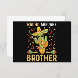 Carte De Remerciements Nacho Moyenne Brother Joke Cinco De Mayo Humour