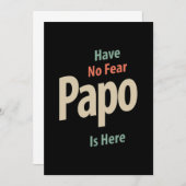 Carte De Remerciements N'Ai Pas Peur Papo Ici | Cadeau Père (Devant / Derrière)