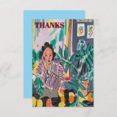 Carte De Remerciements Nancy on Cell Phone, add text, Poster (Devant / Derrière)