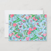 Carte De Remerciements Nantucket Preppy Palm Beach Motif Monogrammé (Dos)