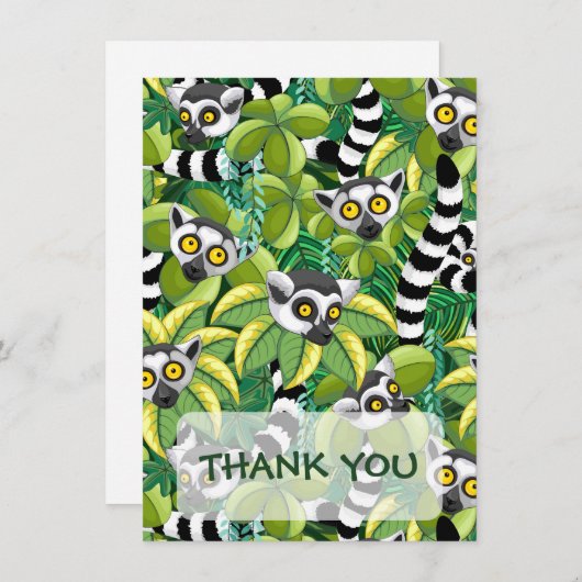 Carte De Remerciements Nappe (Devant / Derrière)