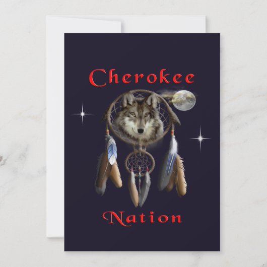 Carte De Remerciements Nation cherokee (Devant)