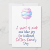 Carte De Remerciements National Cotton Candy Day (Devant)