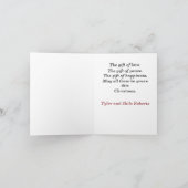 Carte De Remerciements Native American Christmas Card (Intérieur)