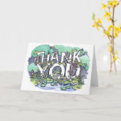 Carte de remerciements nature (Fleur jaune)