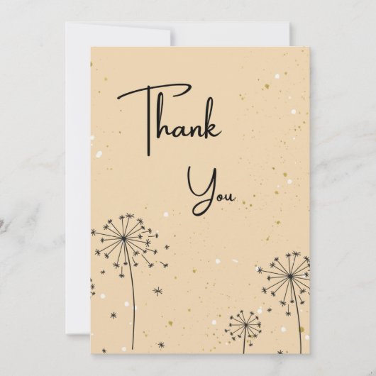 Carte de remerciements nature (Devant)