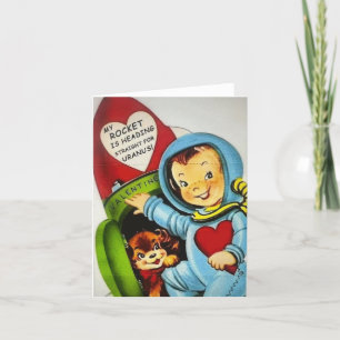 Carte De Remerciements Naughty Valentine My Rocket va à Uranus
