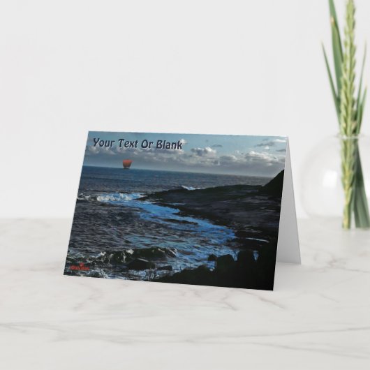 Carte De Remerciements Navire long Viking de Wick Bay (Devant)