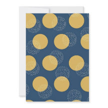 Navy moderne et pois dorés
