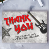 Carte De Remerciements Né à Rock