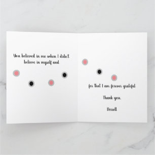 Carte De Remerciements Ne jamais changer le rêve, changer d'approche