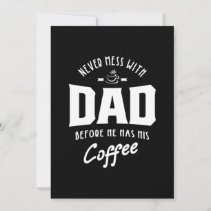 Carte De Remerciements Ne Jamais Embêter Papa Avant Qu'Il Ait Bu Son Café